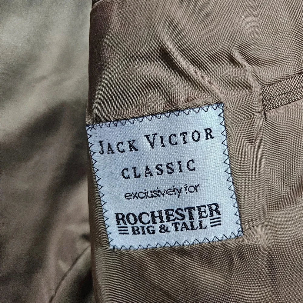Jack Victor 48 XL Extra Long Wool Suit Blazer Jacket‎ Men Super 100's Tan